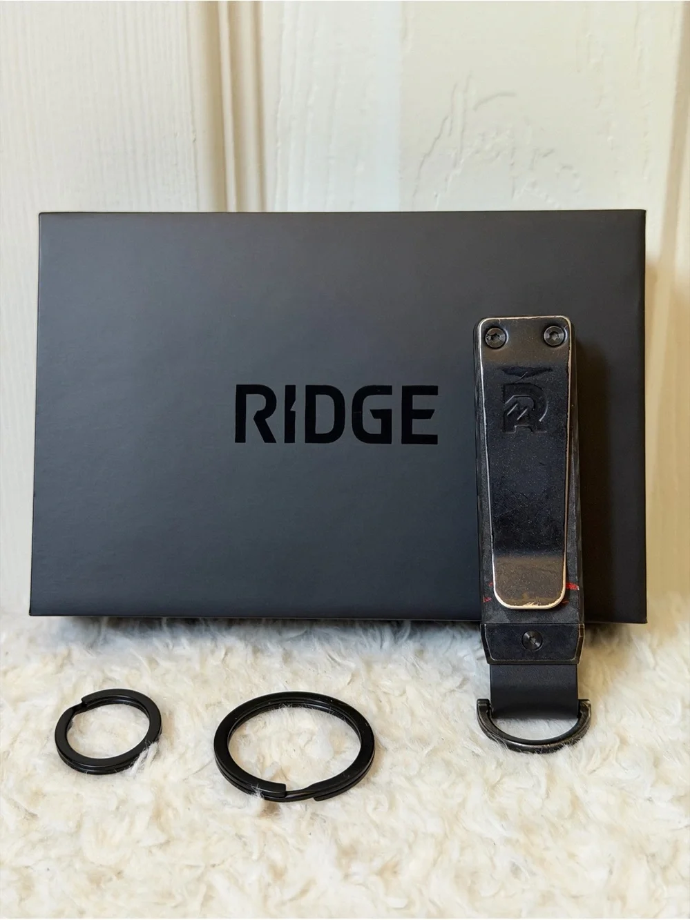 The Ridge Forged Ember Keycase Black With Red Accents